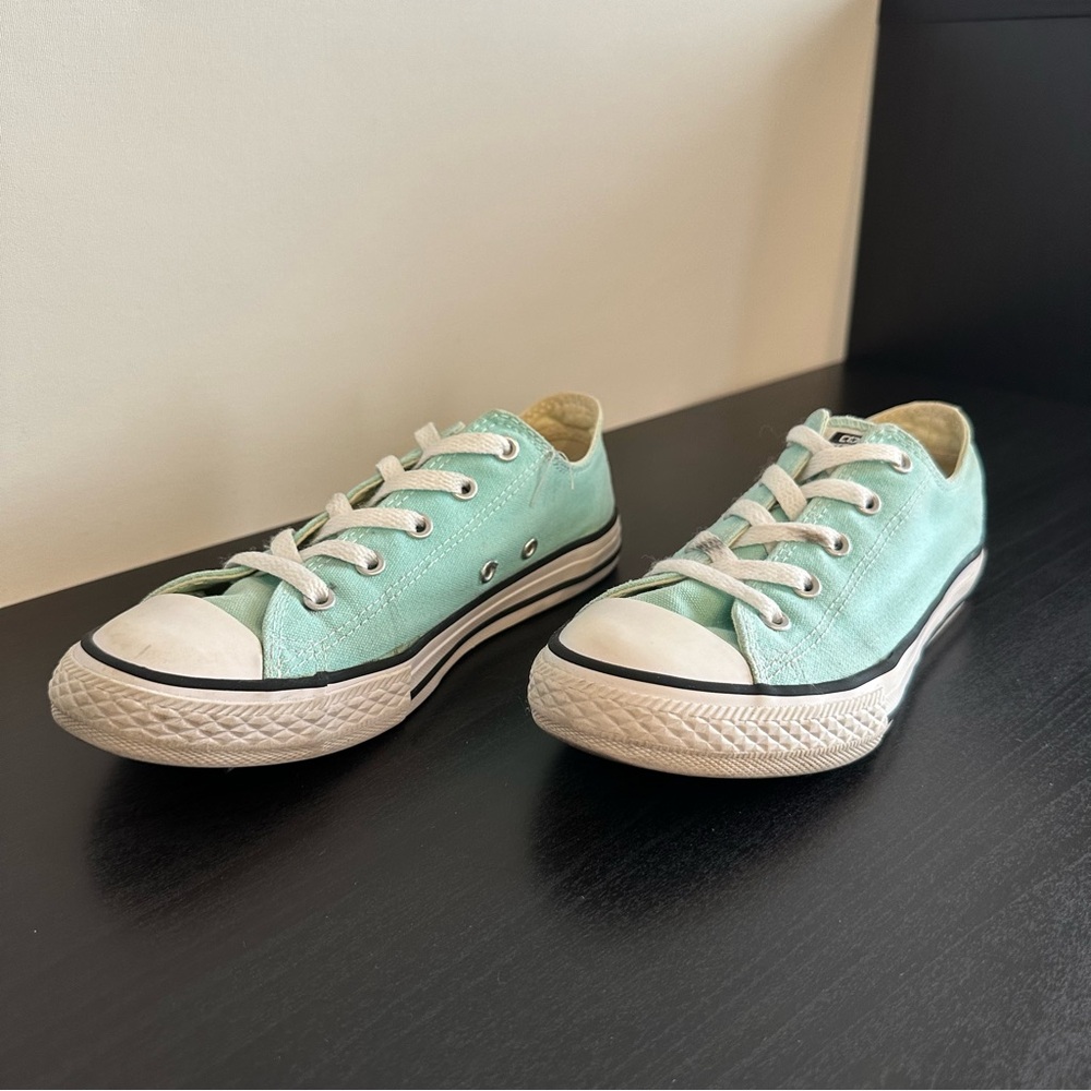 Converse All Star Low Top Sneakers (Size: Womens 3, EUR 35, Teal)